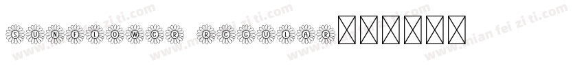 Sunflower Regular字体转换